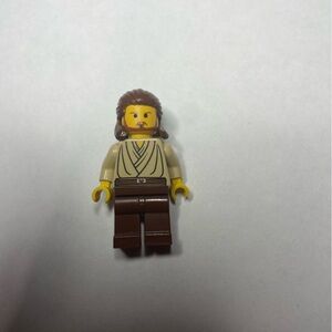 LEGO Star Wars 7101 Qui-Gon Jinn Minifigure Jedi Yellow Head sw0027 Minifig Guy